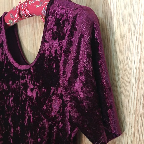 LA Hearts Red Velvet Crop Top Sz M - Picture 7 of 9